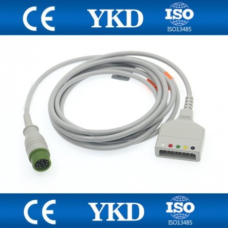 Kabel EDAN, Mindray iMEC8 / iMEC10 / IMEC12 / iMEC15, BeneView T5 / T6 / T8 / T9 połączeniowy z odprowadzeniami EKG (5-odpr.)