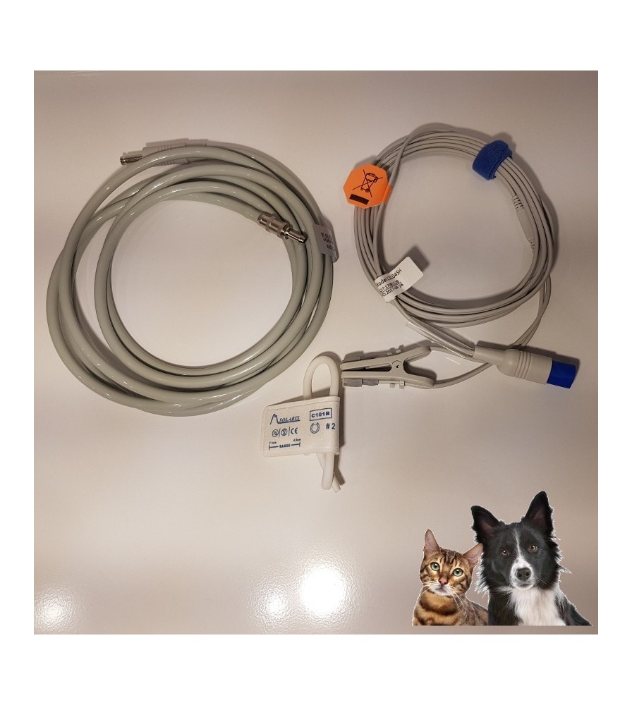Monitor pacjenta Philips SureSigns VS3 z akcesoriami weterynaryjnymi
