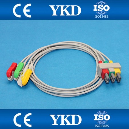 Odprowadzenia Philips, HP, Nihon Kohden, Siemens, Welch Allyn, Solaris, NewTechna odprowadzenia 3 elektrody