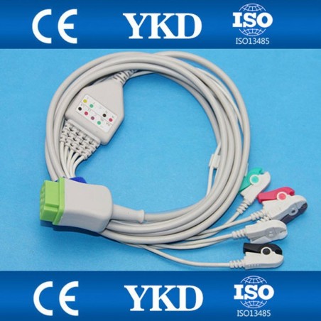 Kable GE Healthcare kompletny EKG 5-odpr. Dash Pro 4000, Dash Pro 3000, Dash Pro 2000, Dash 2500, Dash Pro 2000
