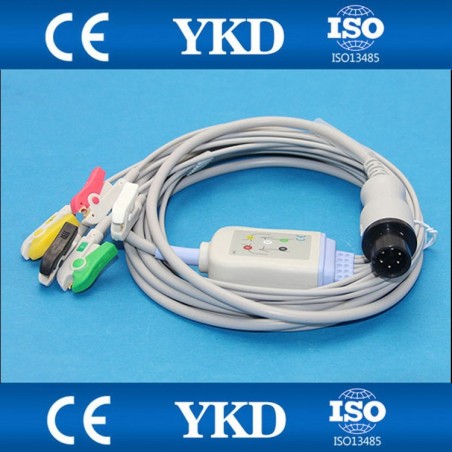 Kabel EKG Mindray, Goldway, Edan, Zoll kompletny 5-odpr.