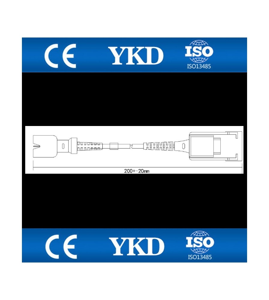 Adapter - przewód przedłużający czujnika saturacji SpO2 Defibrylatory Defibrylator Zoll M, E, R, series masimo set