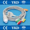 Kable Datex - Ohmeda kompletny EKG 3-odpr.  S/5 Compact S5, Cardiocap
