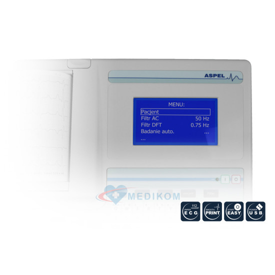 Aspel, Elektrokardiograf, aparat ekg, MINT