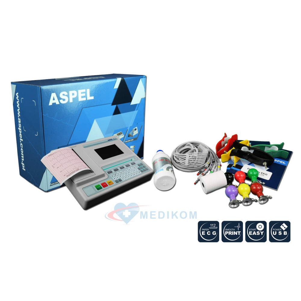 Aspel, Elektrokardiograf, aparat ekg, MINT