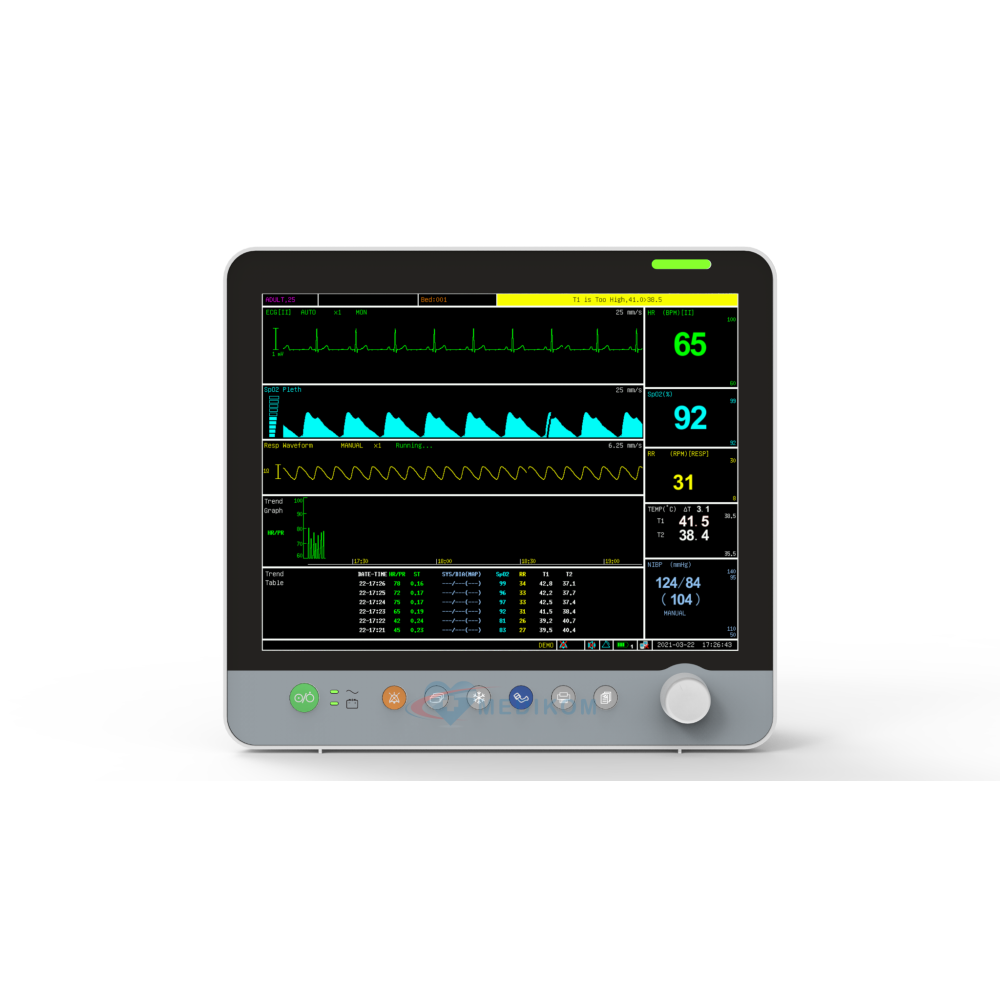 kardiomonitor, monitor pacjenta, utech, kardio, patient monitor, PM6800, Utech PM6800