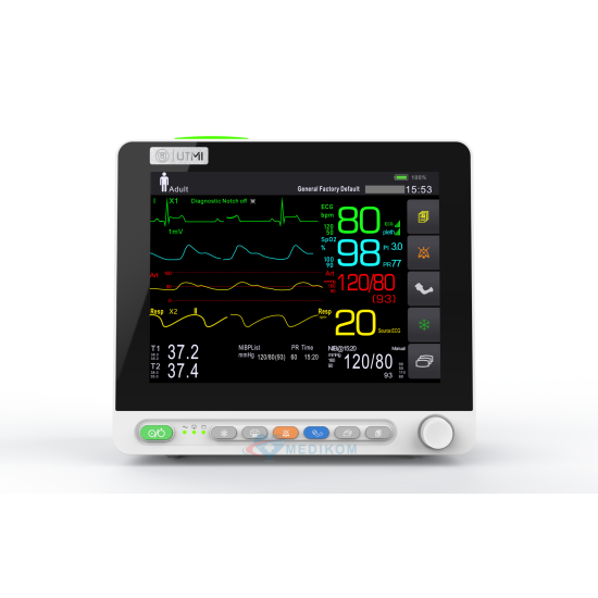 UM2012, kardiomonitor, monitor pacjenta, utech, kardio, patient monitor, utech UM2012