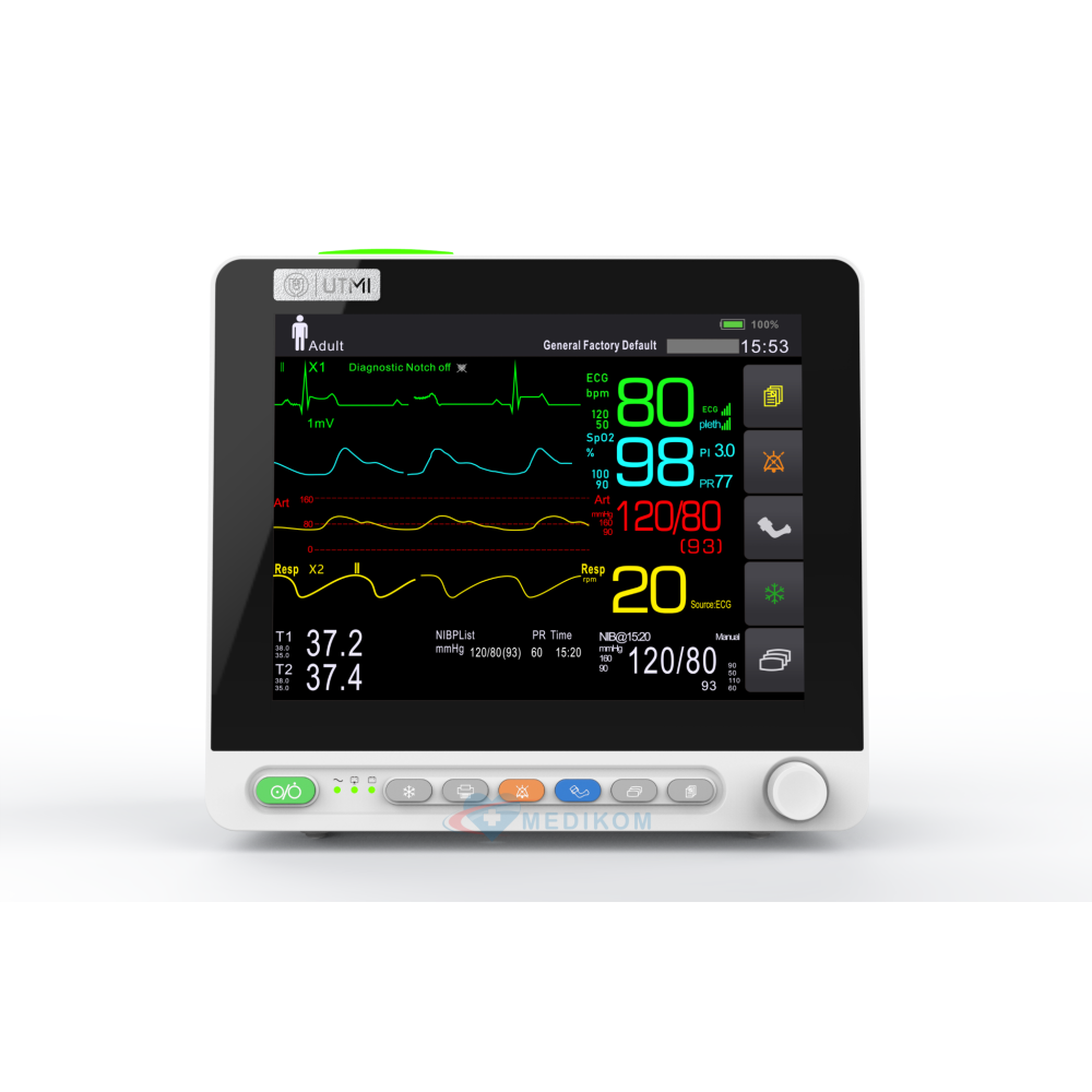 UM2012, kardiomonitor, monitor pacjenta, utech, kardio, patient monitor, utech UM2012